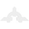 Ekena Millwork Ericson Architectural Grade PVC Gable Bracket, 48"W x 24"H x 2"D x 6"F, 12/12 Pitch GBP048X24X0206ERI00 - alternate 4